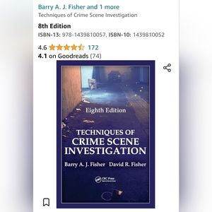 Techniques of Crime Scene Investigation 8th Edition (Barry Fisher)